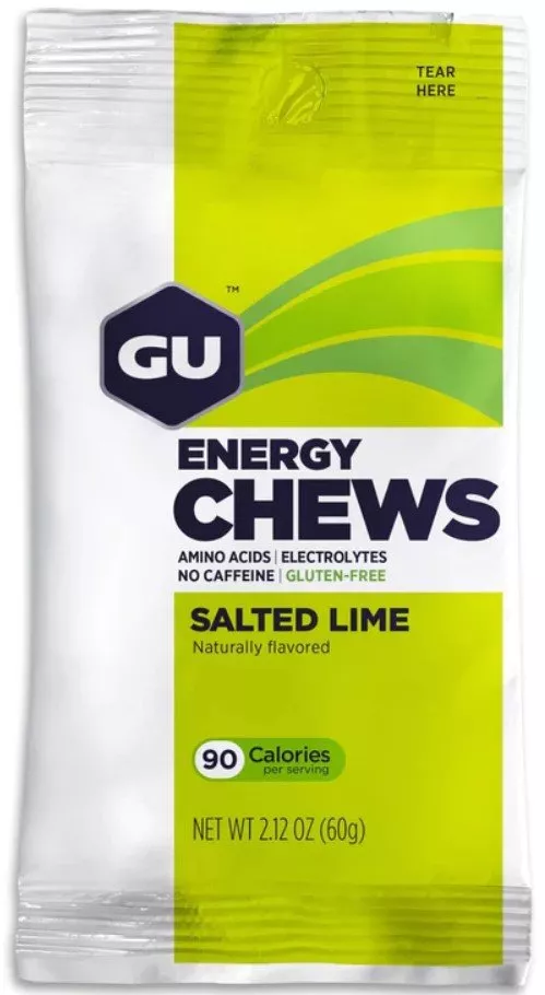 Energetické gély GU Energy Chews 60 g Salted Lime 1 SÁČ