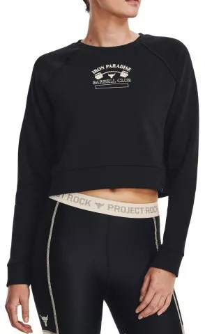 UA Pjt Rck Hm Gym Flc Crw-BLK