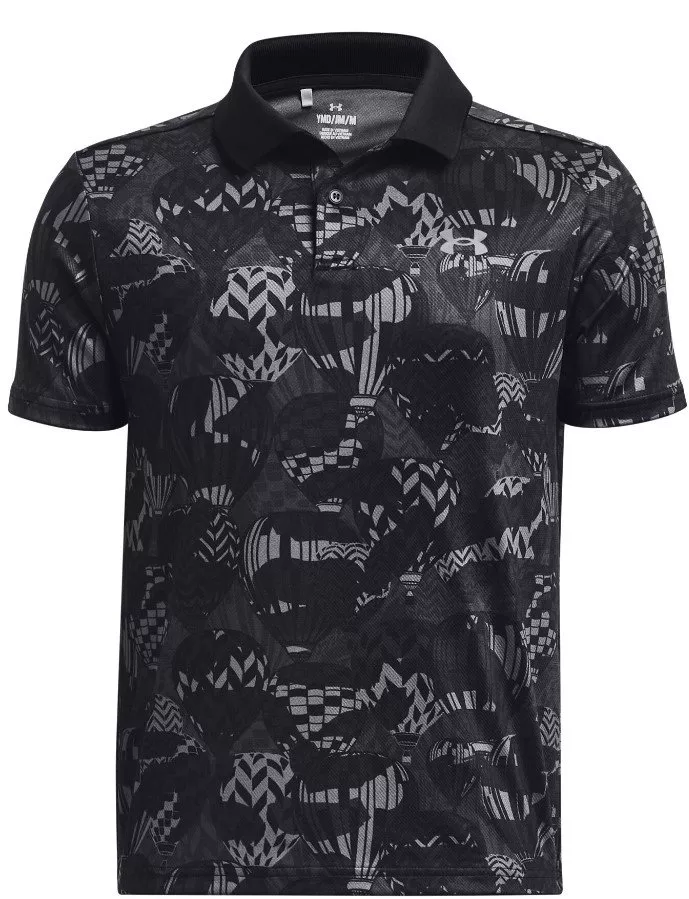 Tričko Under Armour UA Performance Printed Polo-BLK
