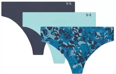 UA PURE STRETCH NO SHOW THONG -PRINT 3PK